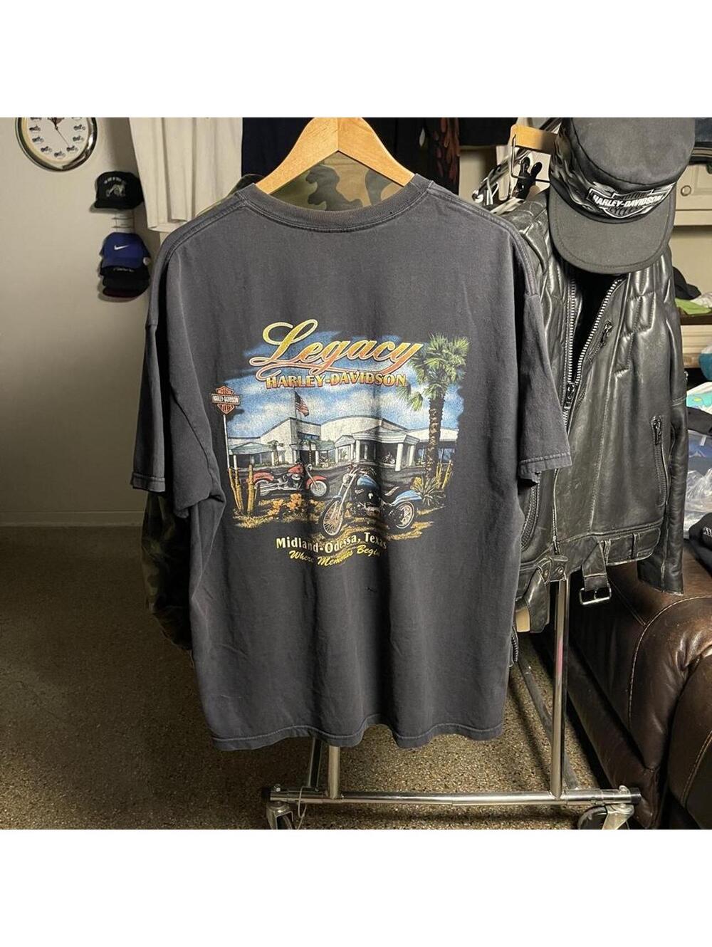 Faded Harley Davidson Pocket Shirt